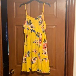 Old Navy Yellow Floral Dress
